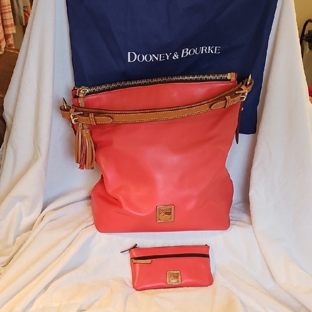 Dooney & Bourke Coral Leather Tote Bag